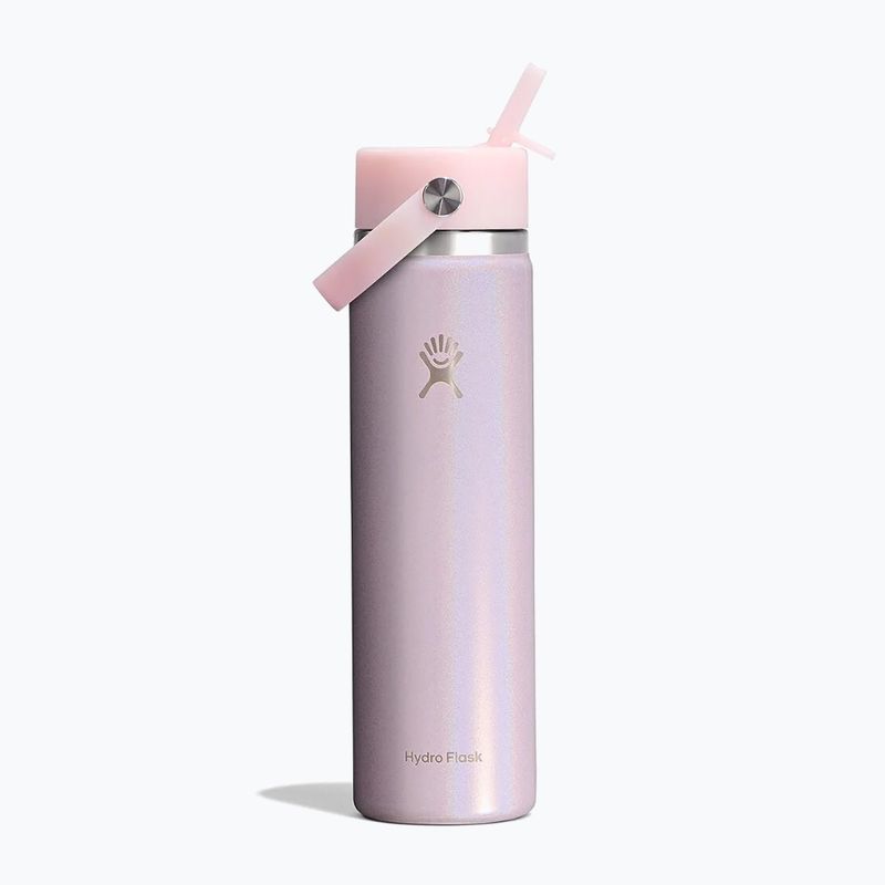Termo láhev Hydro Flask Wide Mouth with Flex Straw Cap 710 ml glimmer pink
