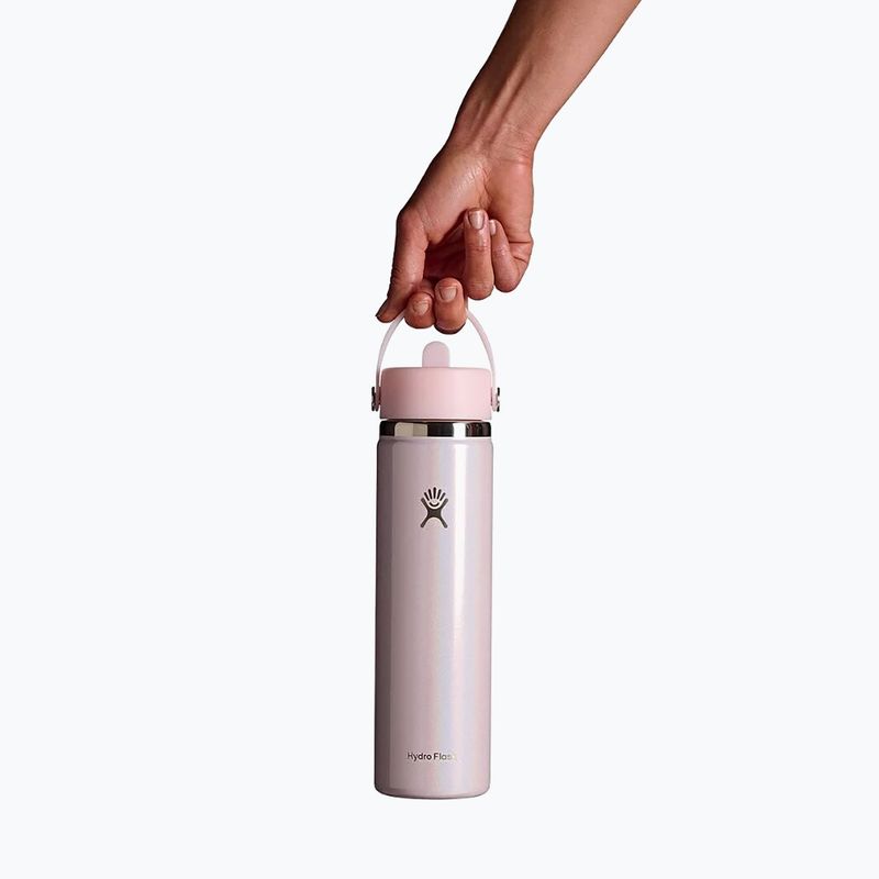 Termo láhev Hydro Flask Wide Mouth with Flex Straw Cap 710 ml glimmer pink 3