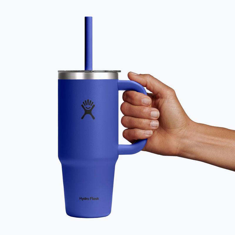 Hrnek Hydro Flask Travel Tumbler Clear Lid 710 ml capri blue 5