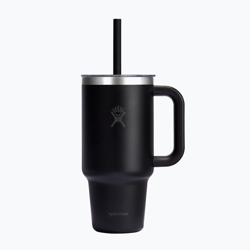 Termohrnek Hydro Flask Travel Tumbler Clear Lid black