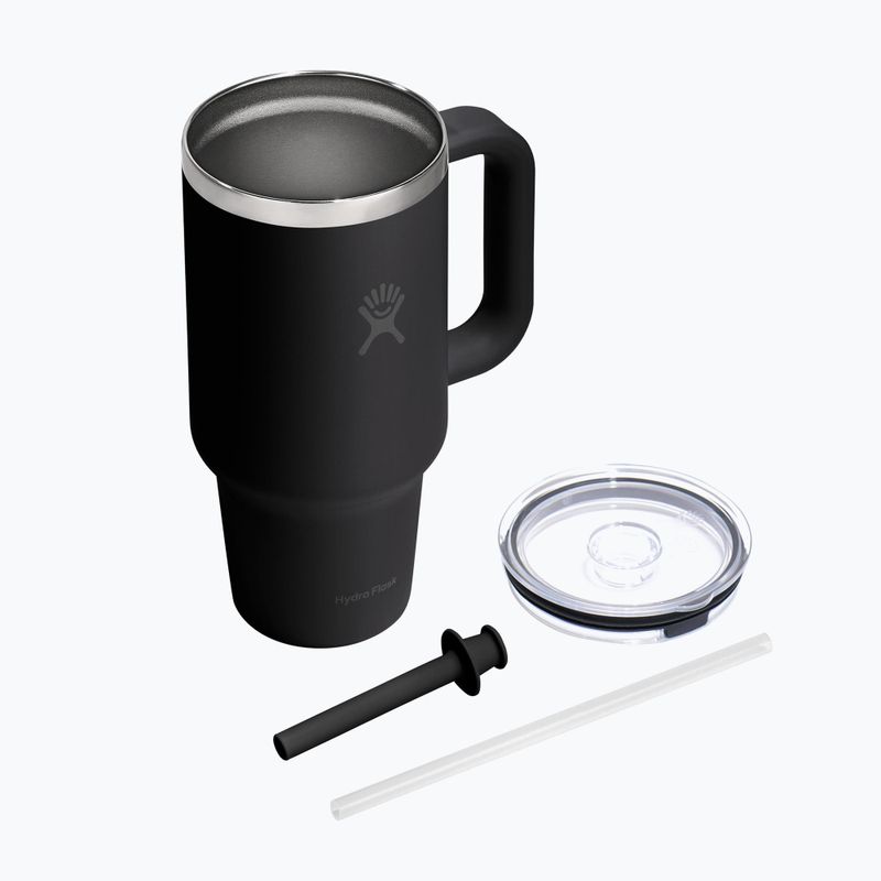 Termohrnek Hydro Flask Travel Tumbler Clear Lid black 4