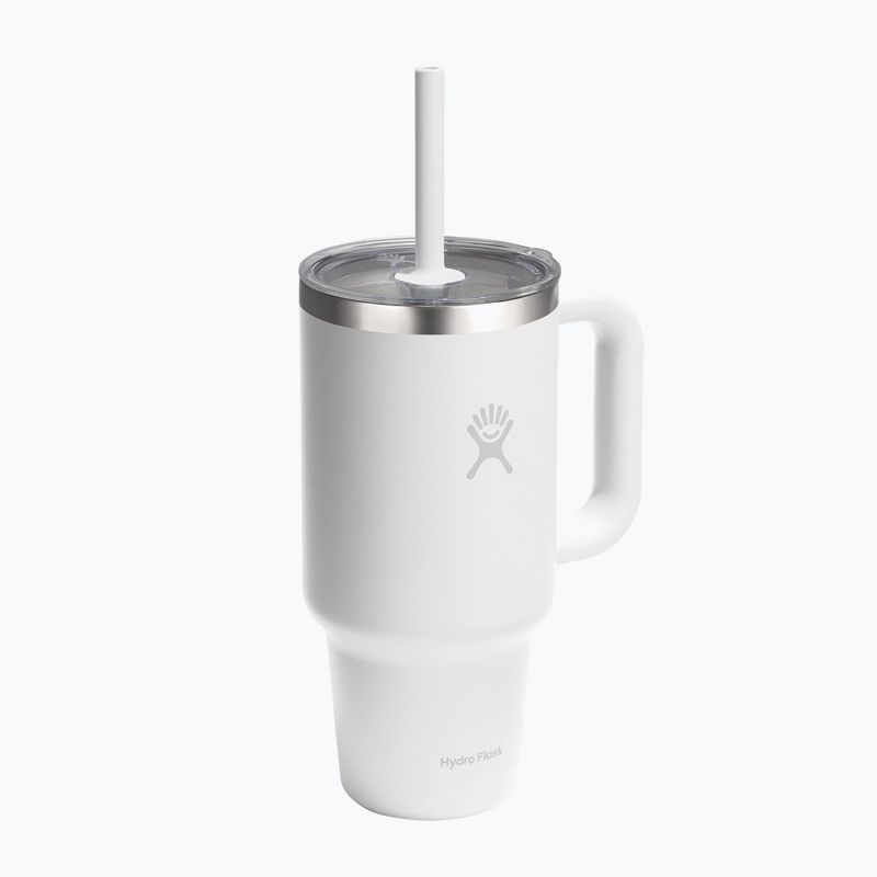 Termohrnek Hydro Flask Travel Tumbler Clear Lid white 2