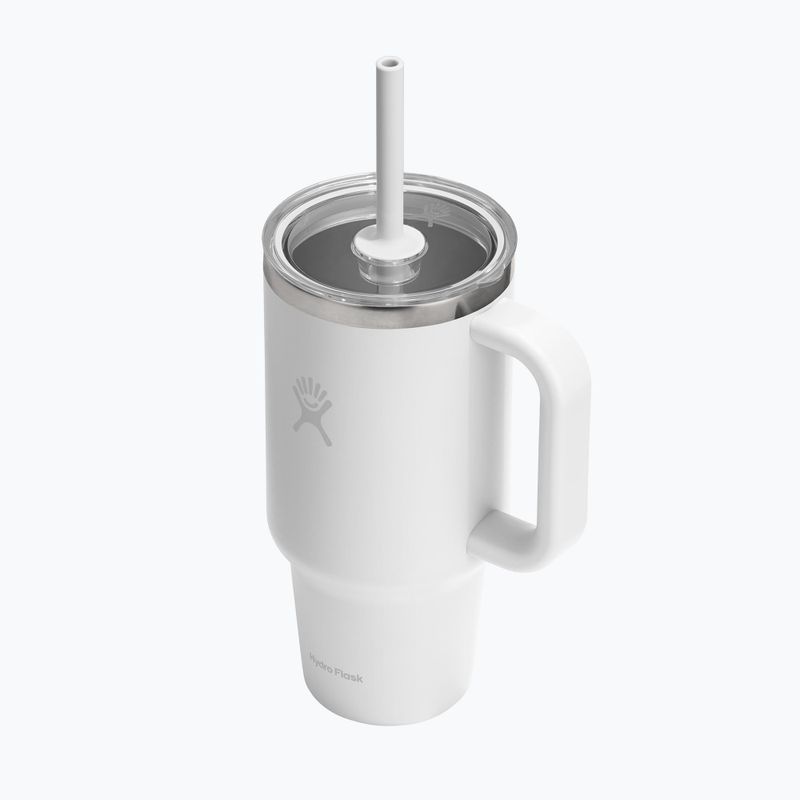 Termohrnek Hydro Flask Travel Tumbler Clear Lid white 3