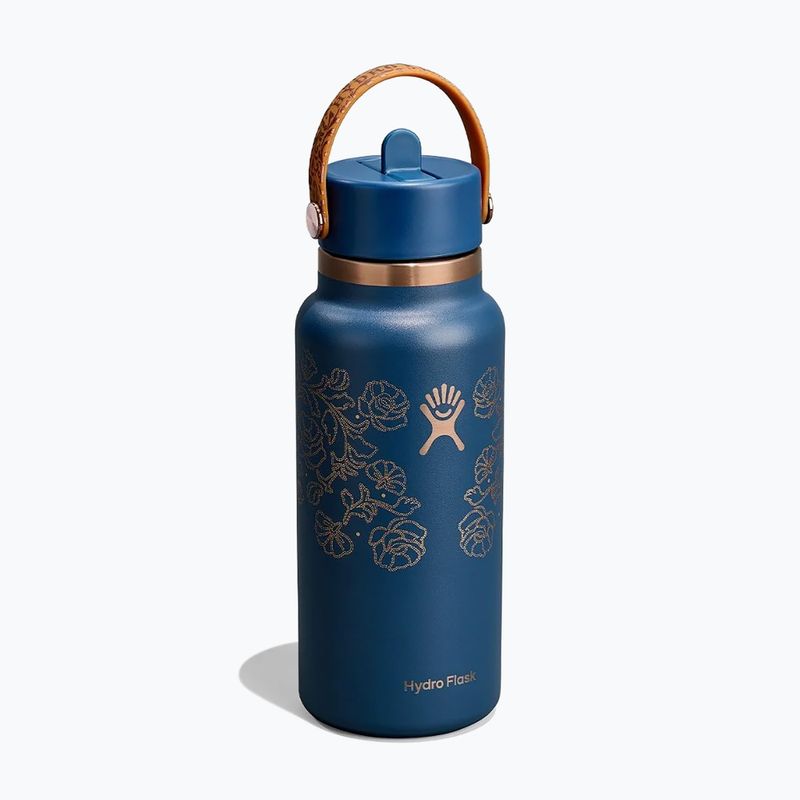 Termo láhev Hydro Flask Wide Mouth with Flex Straw Cap 946 ml western dark blue 2