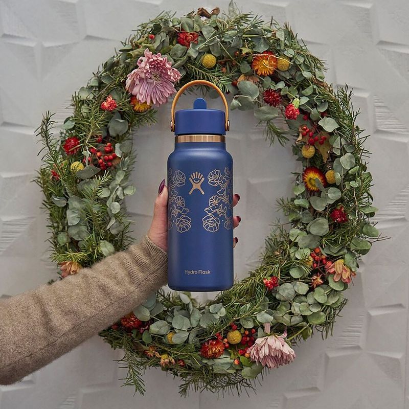 Termo láhev Hydro Flask Wide Mouth with Flex Straw Cap 946 ml western dark blue 7