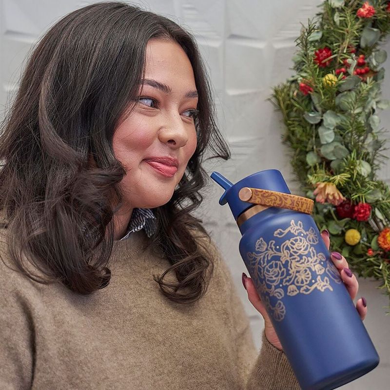 Termo láhev Hydro Flask Wide Mouth with Flex Straw Cap 946 ml western dark blue 8