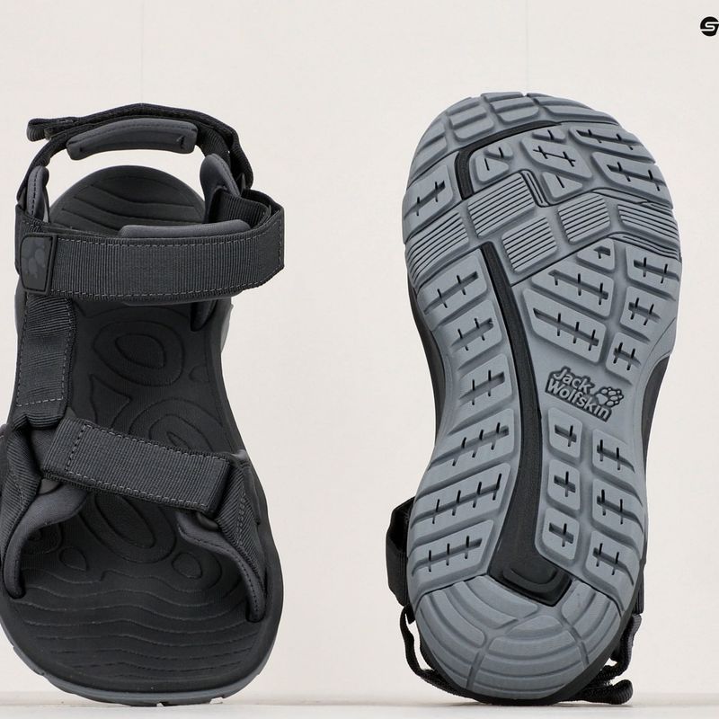 Pánské trekové sandály Jack Wolfskin Lakewood Ride šedé 4019021_6230 9