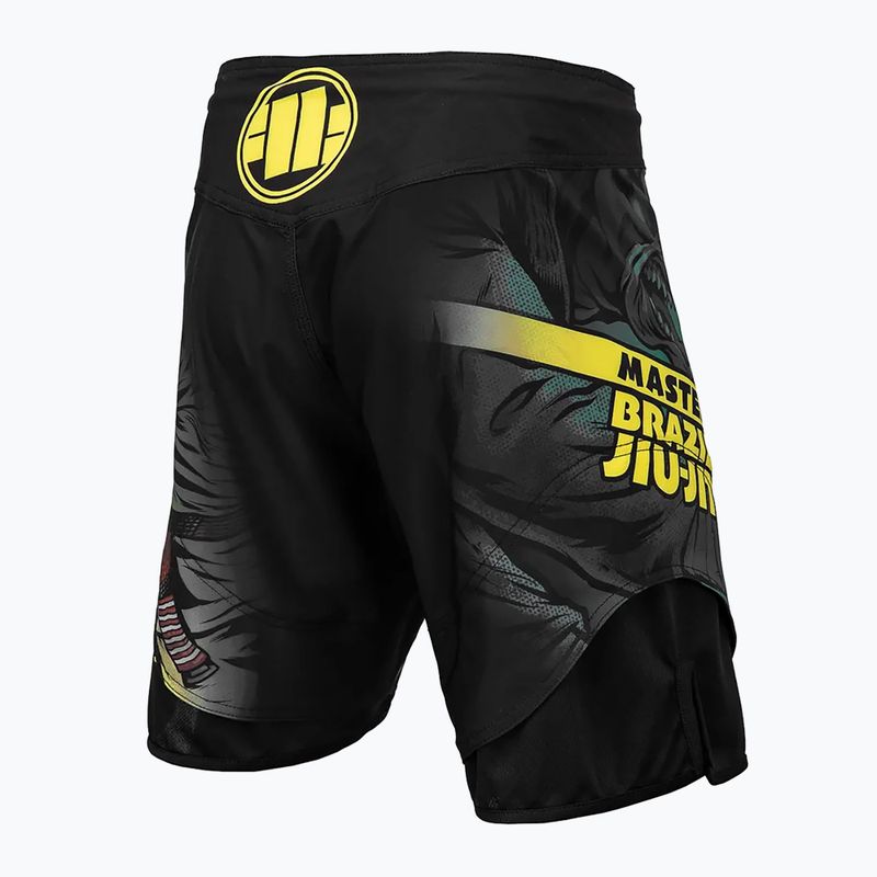 Pánské grapplingové šortky Pitbull West Coast Grappling Master BJJ black 2