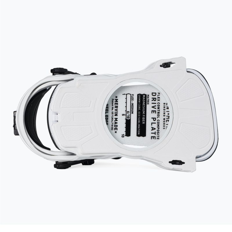 Snowboardové vázání Bent Metal Axtion bílé 21BN002 3