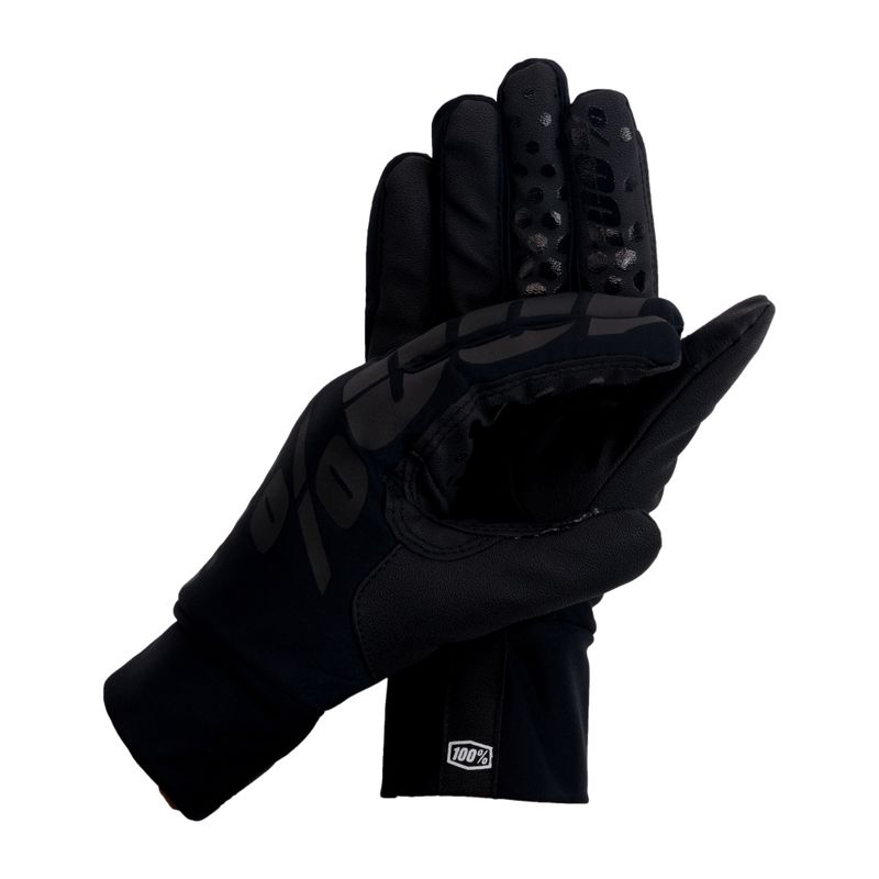 Cyklistické rukavice 100% Hydromatic Brisker černé STO-10010-001-10