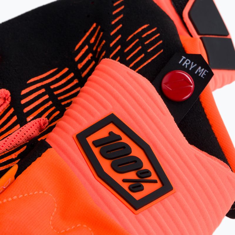 Cyklistické rukavice 100% Cognito oranžové STO-10013-260-10 4