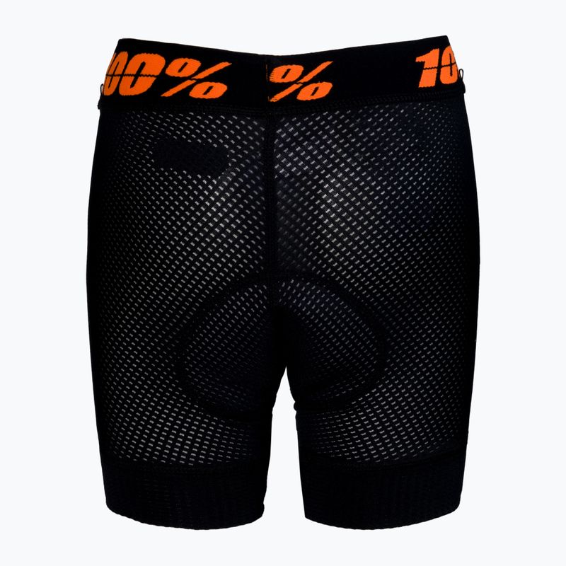 Dětské cyklistické boxerky 100% Crux Liner černé STO-49903-001-22 2