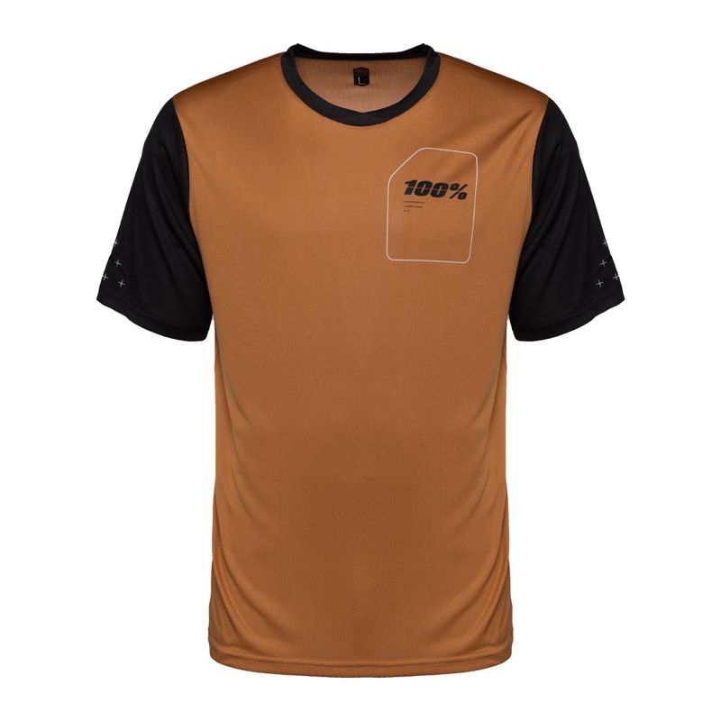 Pánský cyklistický dres 100% Ridecamp Jersey SS orange STO-41401-323-10