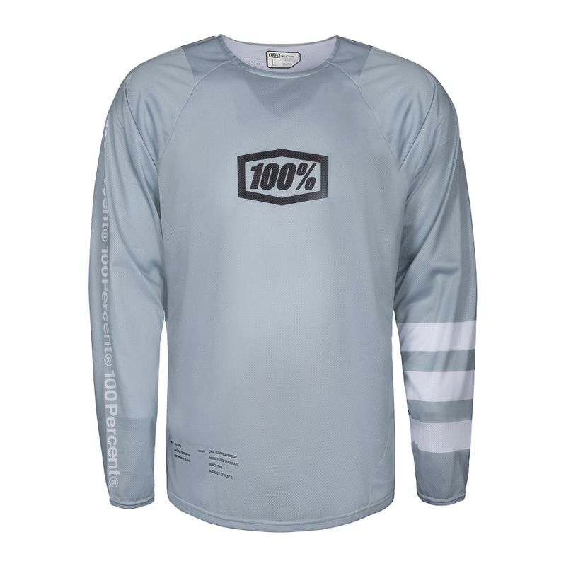 Pánský cyklistický dres 100% R-Core Jersey šedý STO-41104-420-11
