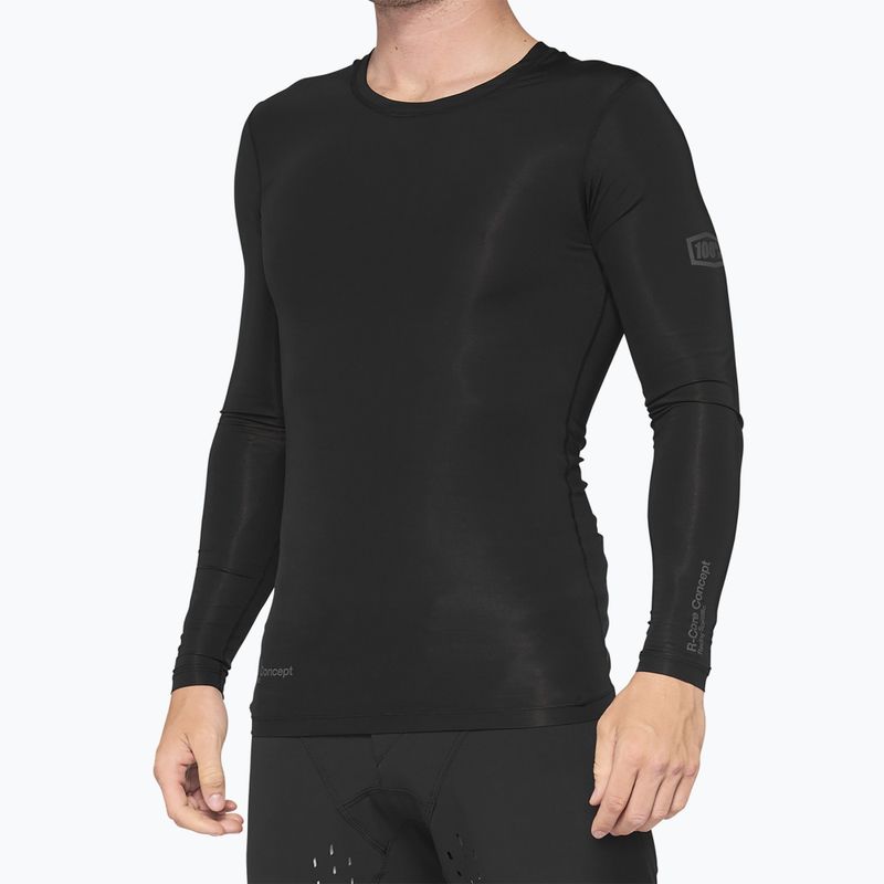 Pánské cyklistické tričko Longsleeve 100% R-Core Concept black 2