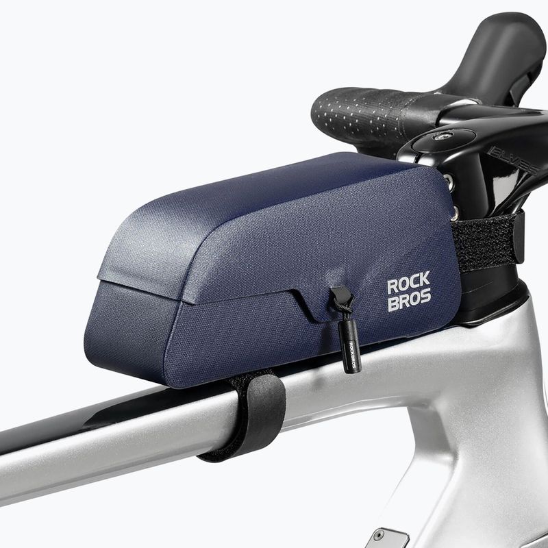 Cyklistická brašna na rám Rockbros 30120122 Bike Tube Bag Magnetic L 0,9 l blue 2