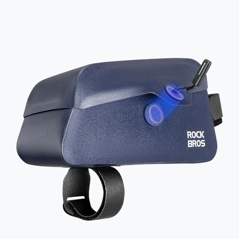 Cyklistická brašna na rám Rockbros 30120122 Bike Tube Bag Magnetic L 0,9 l blue 3