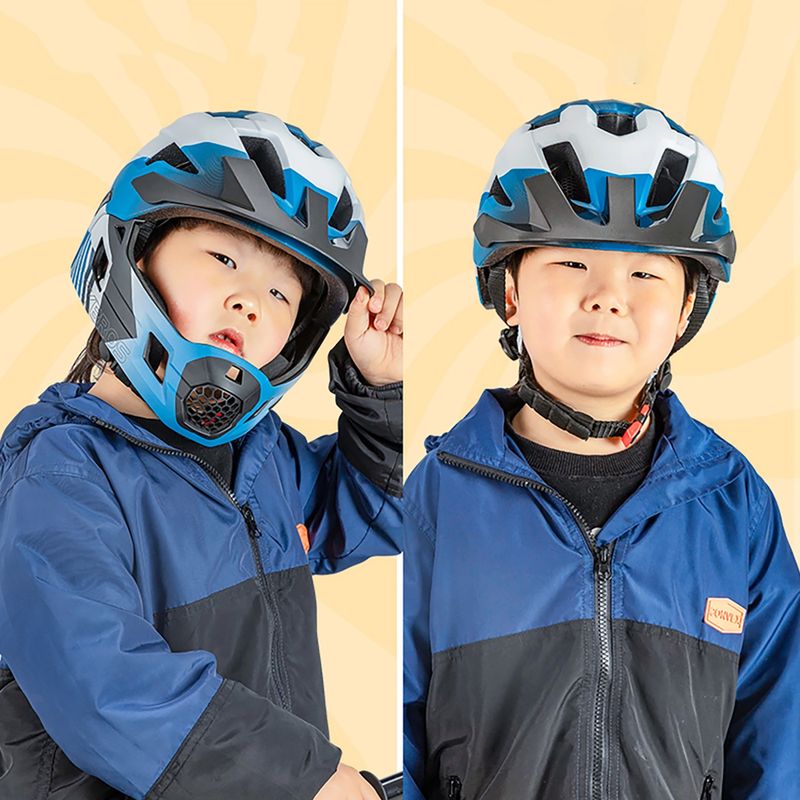 Dětská cyklistická helma Rockbros 10110061001 Kids Helmet blue/white/black 4