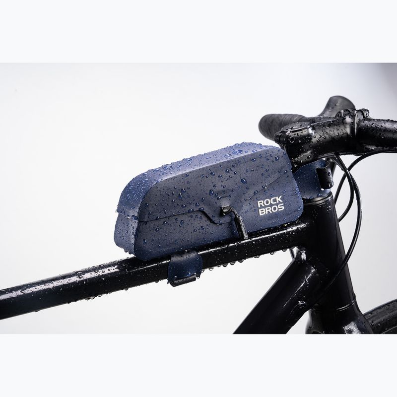 Cyklistická brašna na rám Rockbros 30120122 Bike Tube Bag Magnetic S 0,6 l blue 2