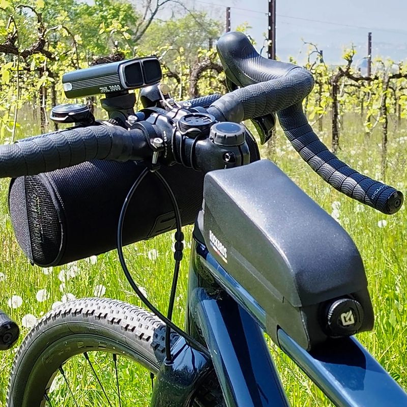Cyklistická brašna na rám Rockbros 30120123002 Road to Sky Frame Bag Magnetic L 0,9 l black 5