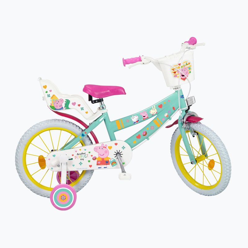 Dětské kolo Toimsa 16" Peppa Pig zelené 1698
