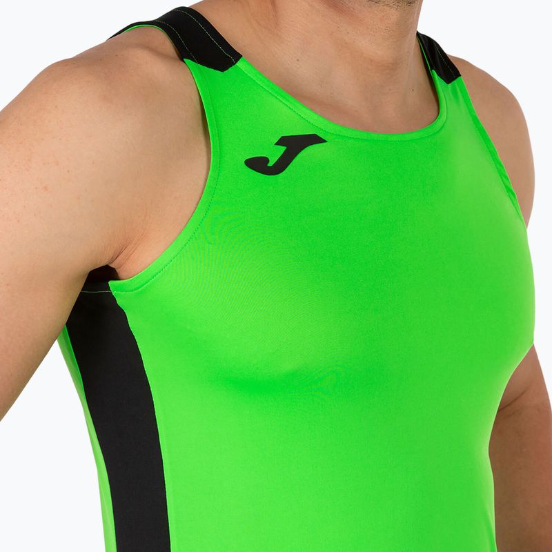 Pánské běžecké tričko Joma Record II Tank Top fluor green/black 5