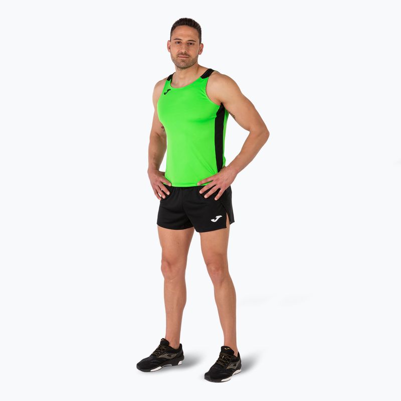 Pánské běžecké tričko Joma Record II Tank Top fluor green/black 6