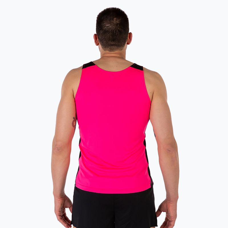 Pánské běžecké tílko tank top  Joma Record II fluor pink/black 3