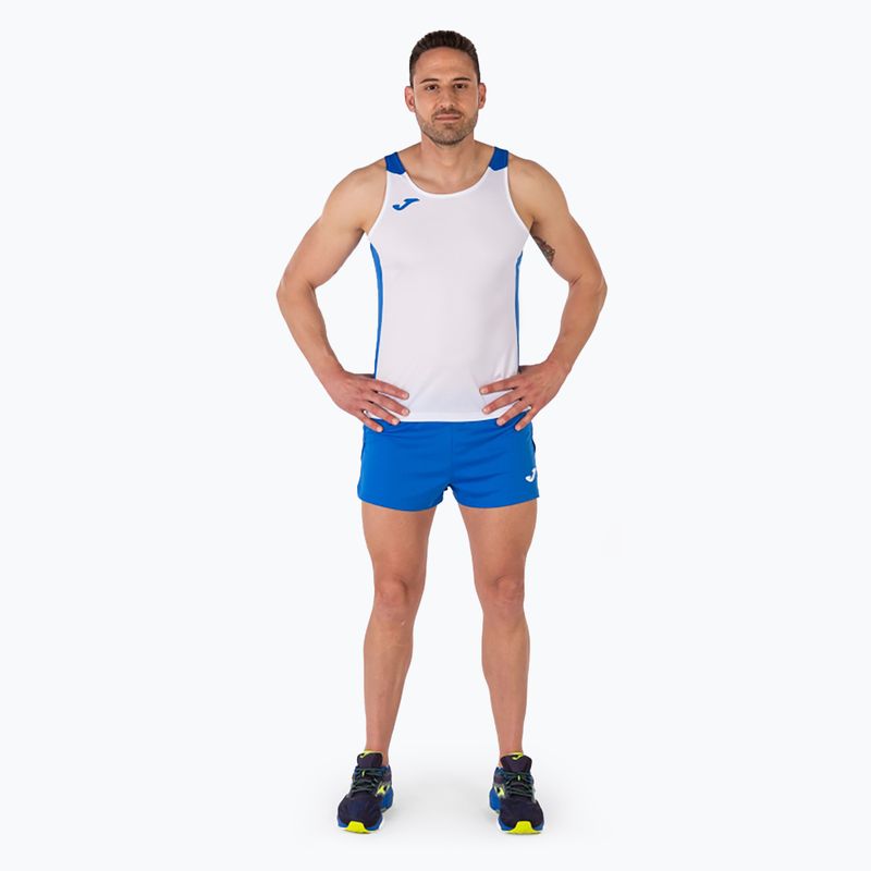 Pánské běžecké tílko tank top  Joma Record II white/royal 2