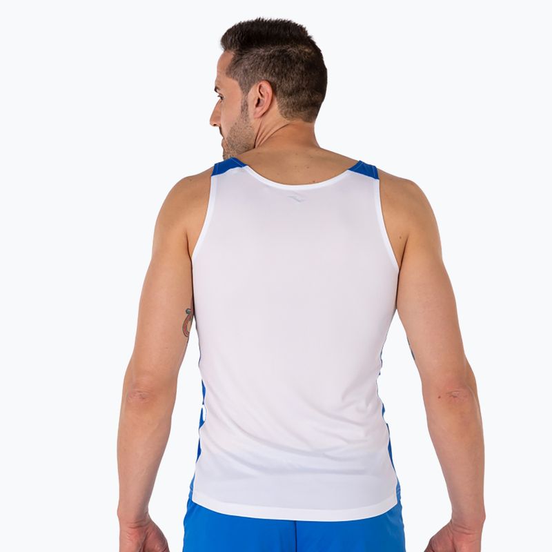 Pánské běžecké tílko tank top  Joma Record II white/royal 3