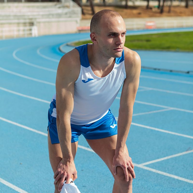 Pánské běžecké tílko tank top  Joma Record II white/royal 10