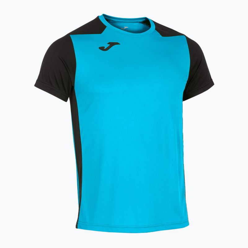Pánské běžecké tričko Joma Record II fluor tyrkysová/navy 9