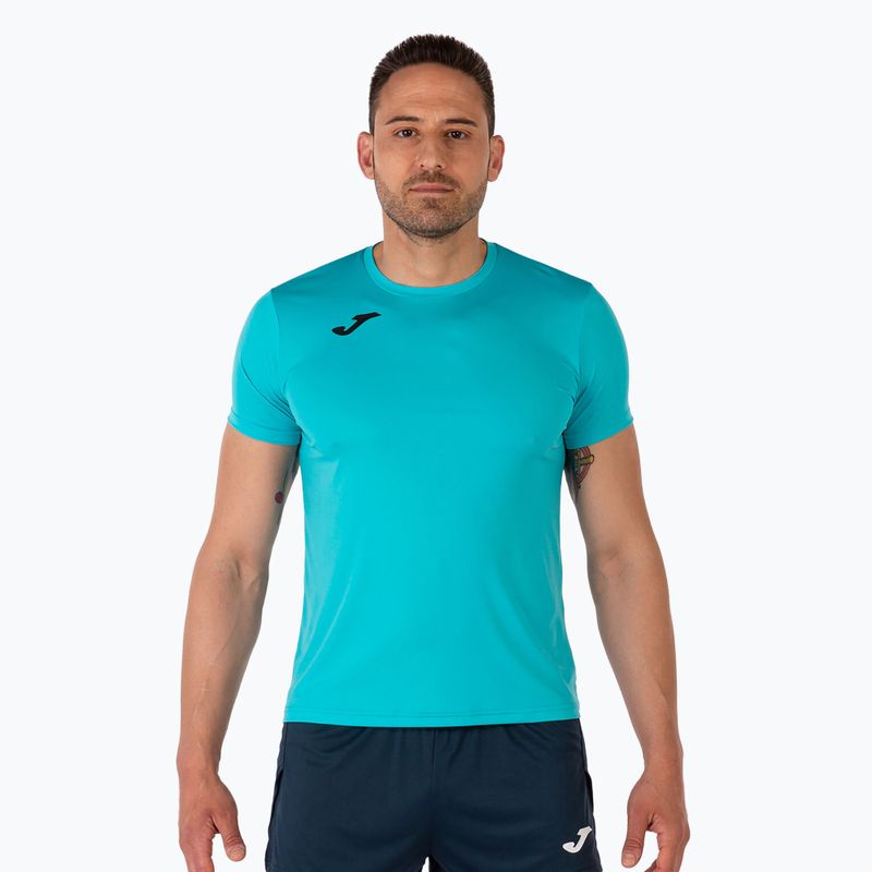 Pánské běžecké tričko Joma Record II fluor turquoise