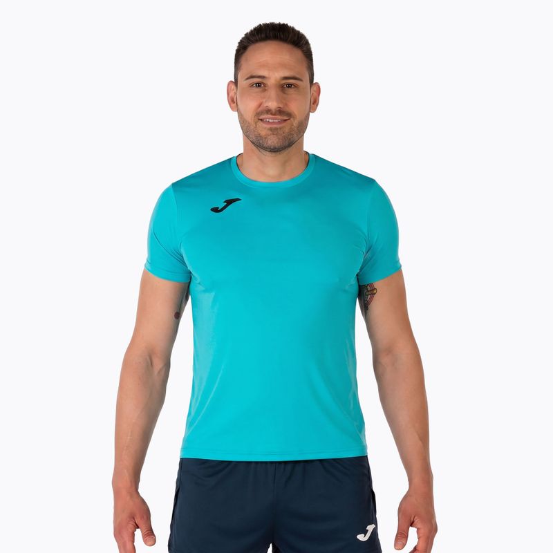 Pánské běžecké tričko Joma Record II fluor turquoise 12