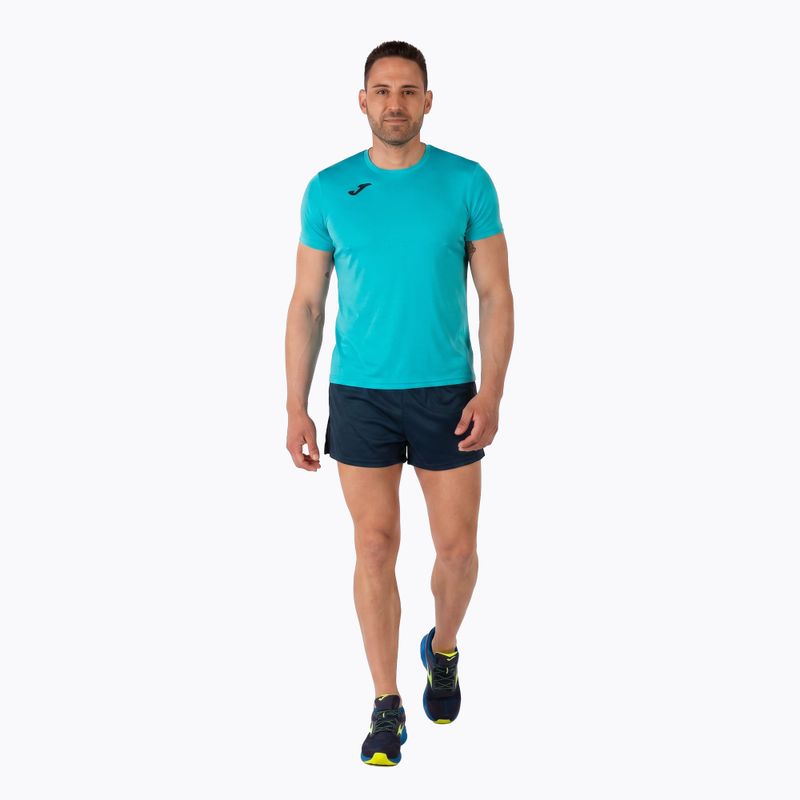 Pánské běžecké tričko Joma Record II fluor turquoise 13
