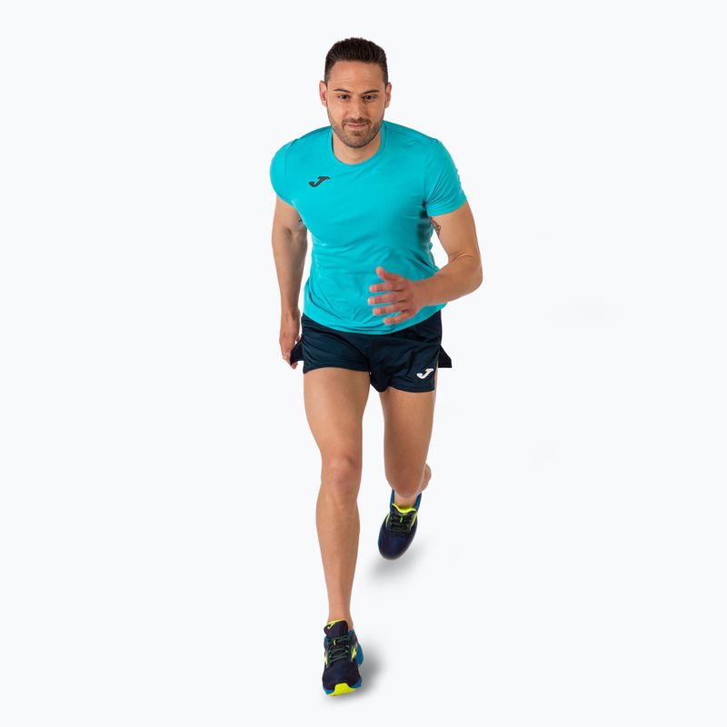 Pánské běžecké tričko Joma Record II fluor turquoise 6