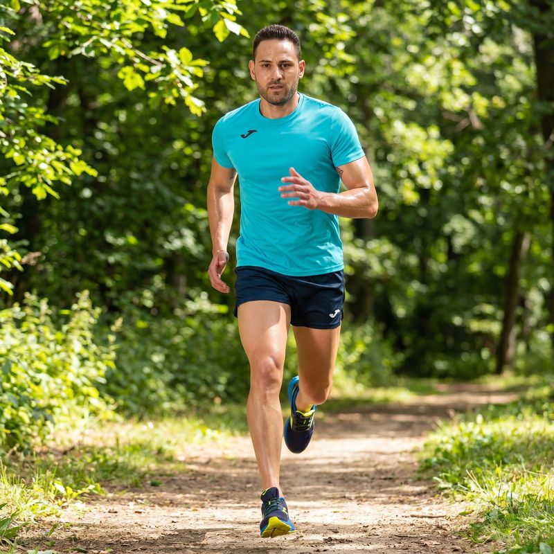 Pánské běžecké tričko Joma Record II fluor turquoise 9