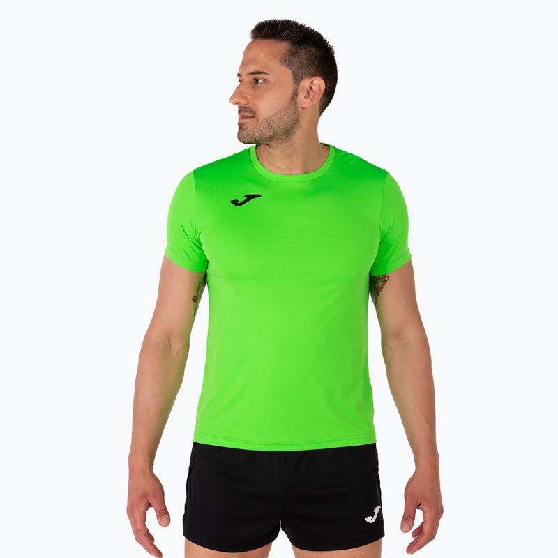 Pánské běžecké tričko Joma Record II fluor green