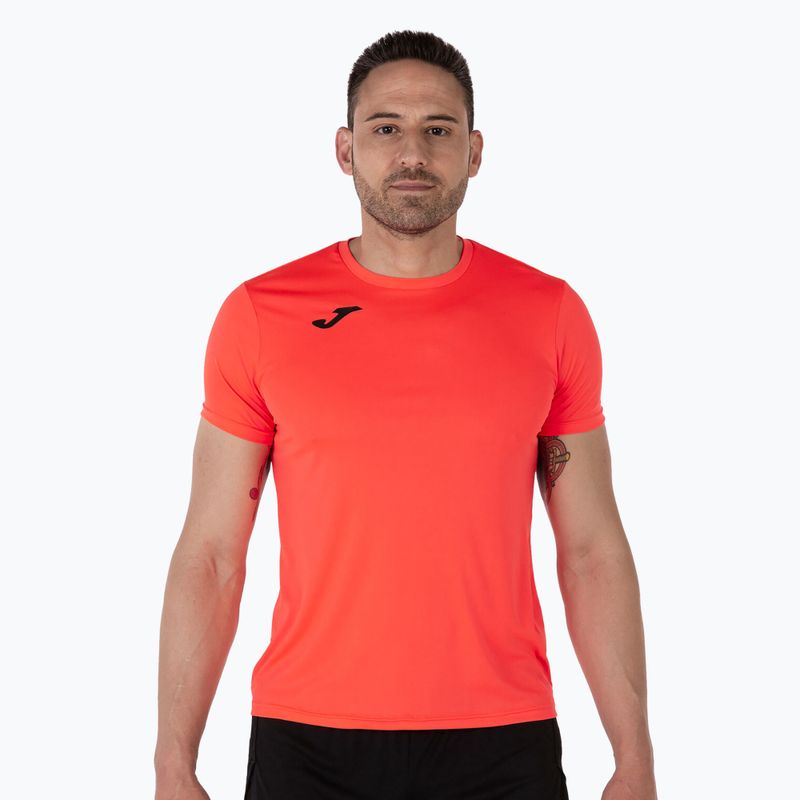Pánské běžecké tričko Joma Record II fluor coral