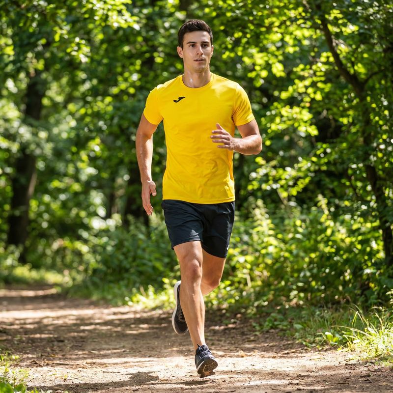 Pánské běžecké tričko Joma Record II yellow 11