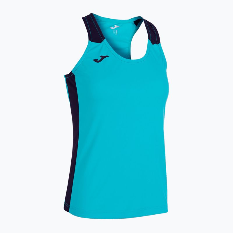 Dámské běžecké tričko Joma Record II Tank Top fluor turquoise/navy 6