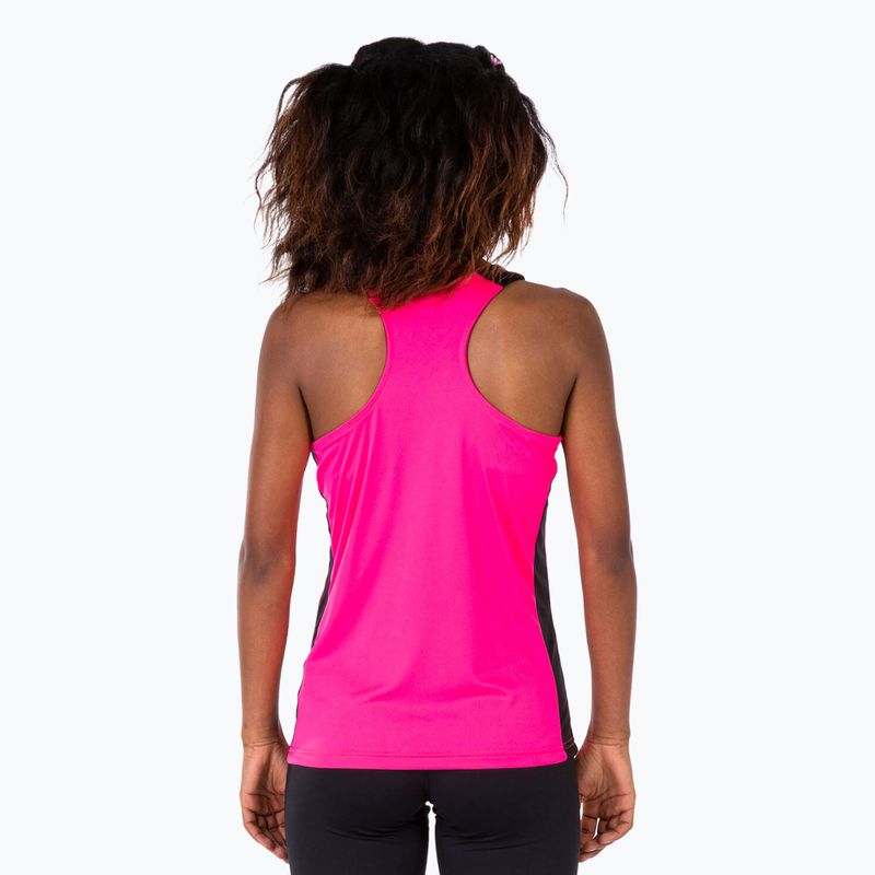 Dámské běžecké tričko Joma Record II Tank Top fluor pink/black 4
