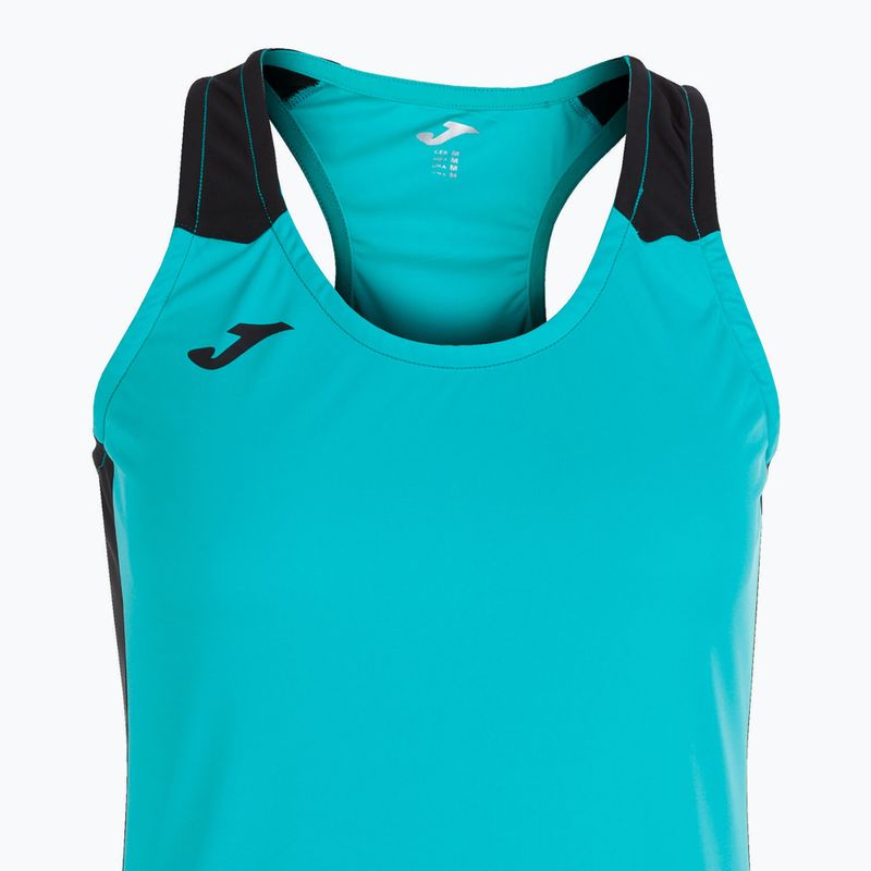 Dámské běžecké tričko Joma Record II Tank Top turquoise/black 5