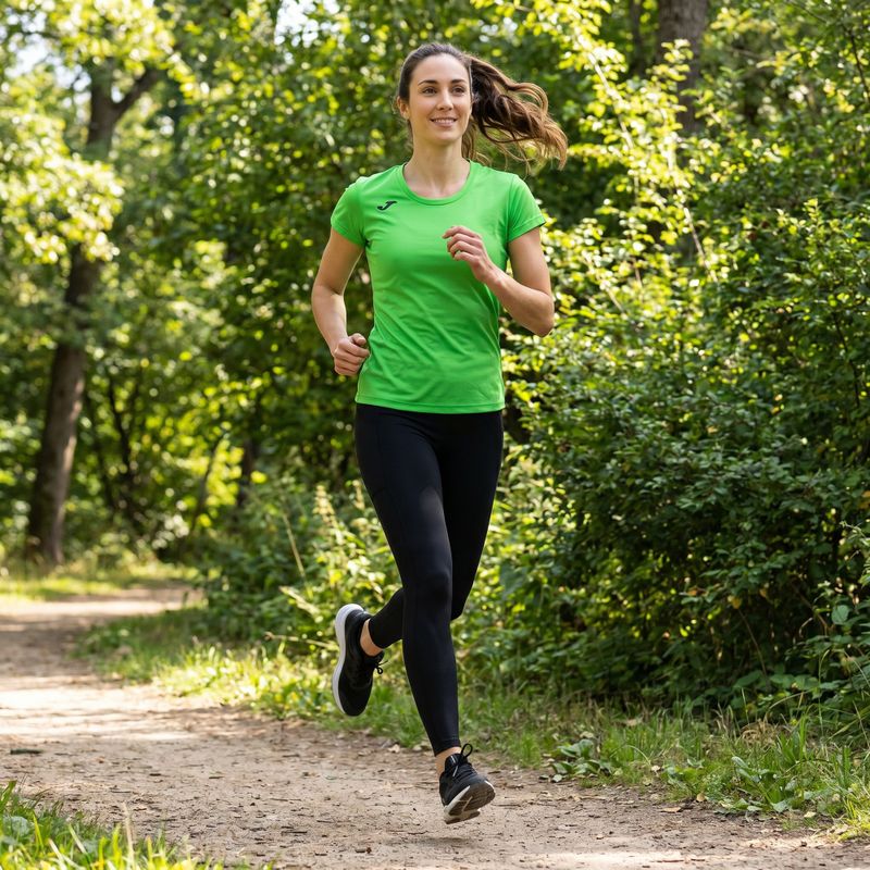 Dámské běžecké tričko Joma Record II fluor green 8