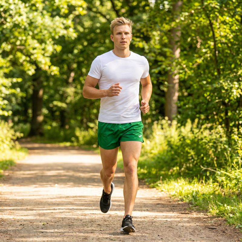 Pánské běžecké šortky Joma Record II green 11