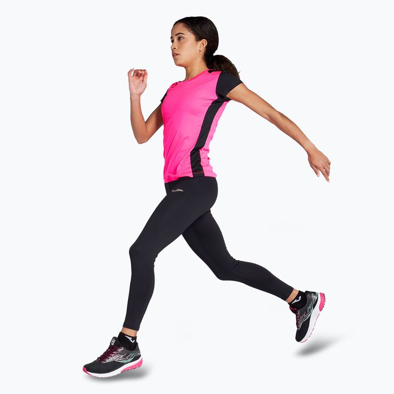 Dámské běžecké tričko Joma Record II fluor pink/black 2