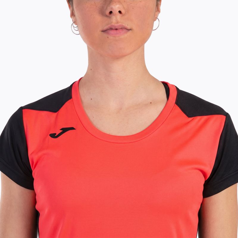 Dámské běžecké tričko Joma Record II fluor coral/black 18