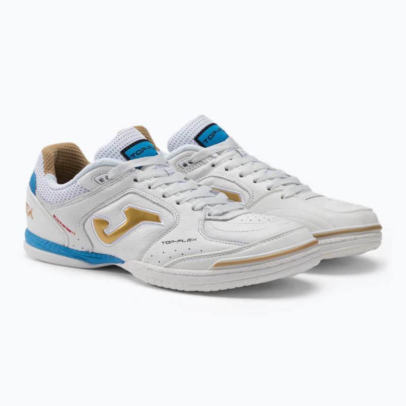 Kopačky Joma Top Flex IN white/gold 5