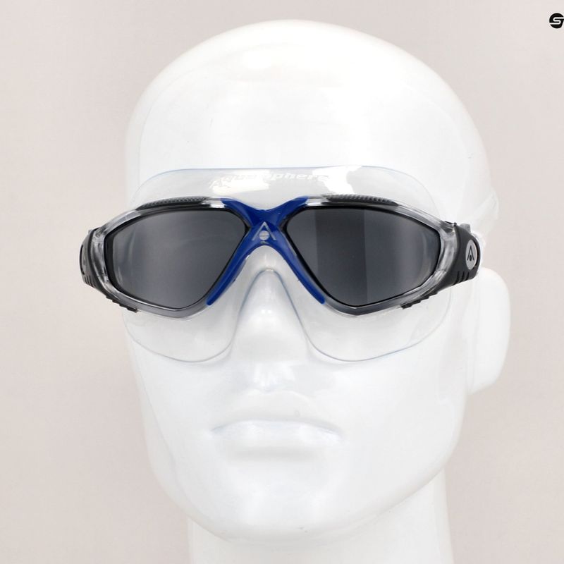 Plavecká maska Aquasphere Vista transparentní/tmavě šedá/zrcadlově kouřová MS5050012LD 11