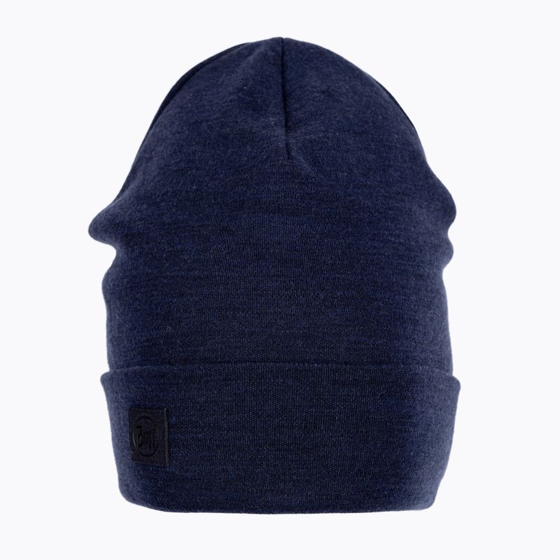 Čepice BUFF Heavyweight Merino Wool Hat Solid tmavě modrá 111170 2